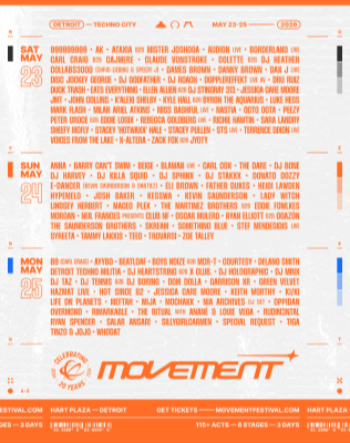 Movement Music Festival 2026