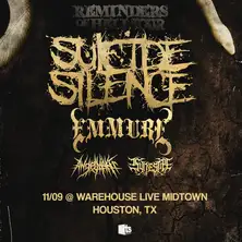 Suicide Silence: REMINDERS OF HELL TOUR