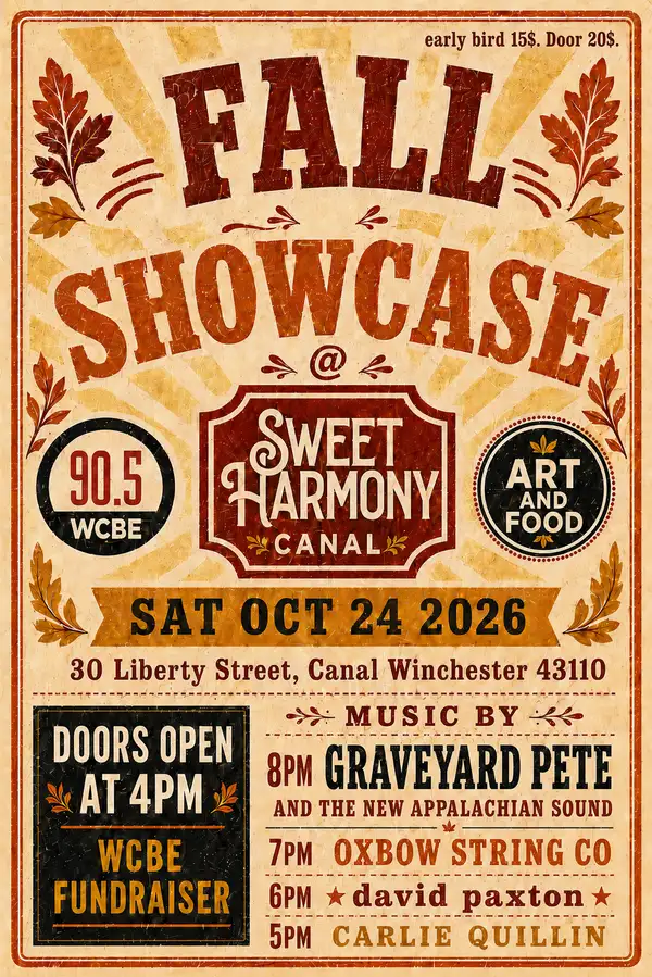 Fall Showcase! Live Music, Art Vendors, Food & Drinks!