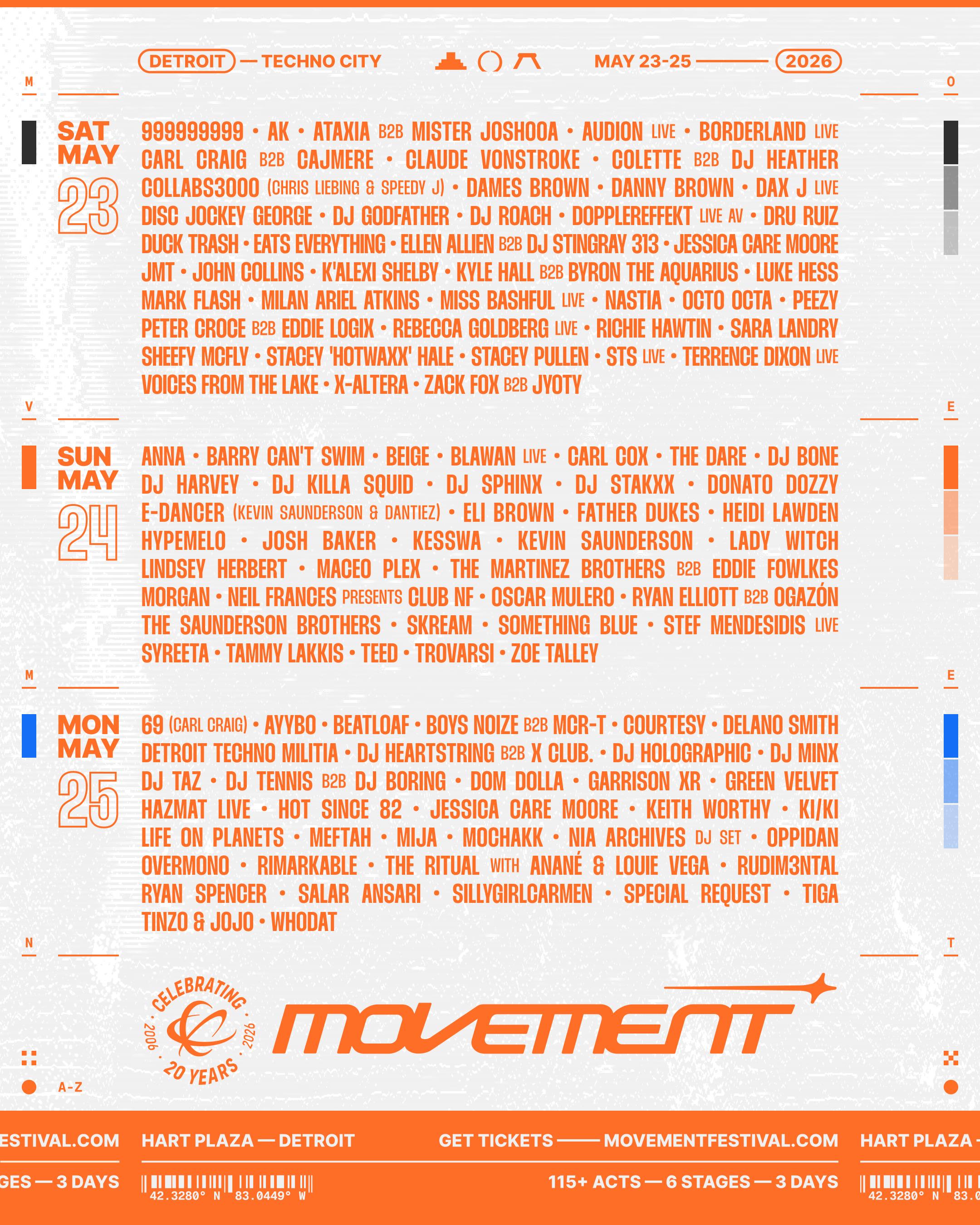 Movement Music Festival 2026