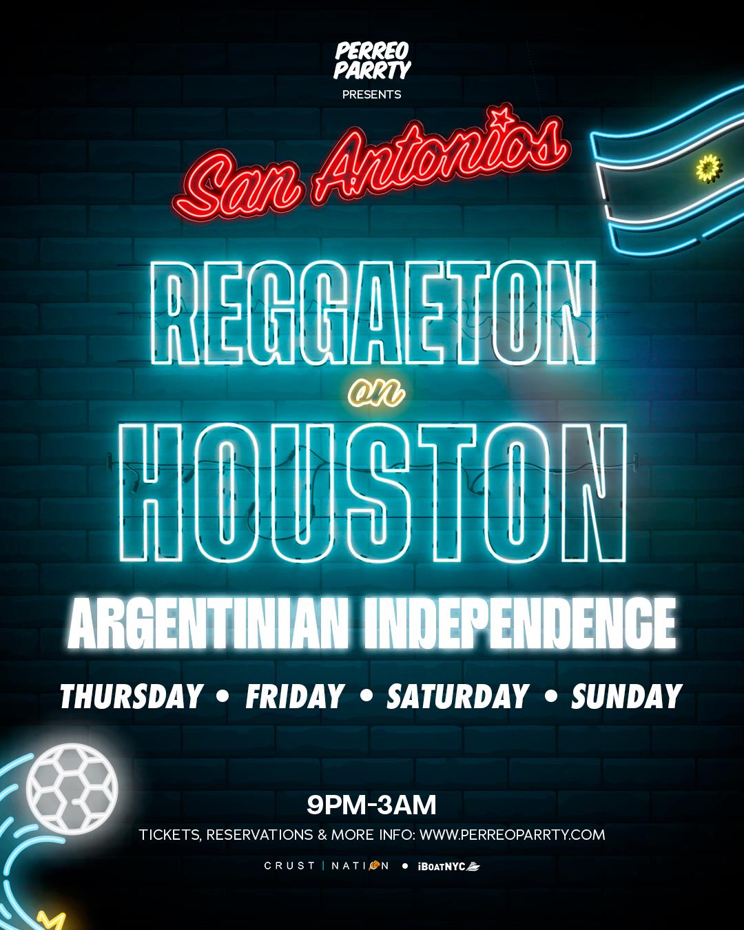Argentina Independence Reggaeton on Houston