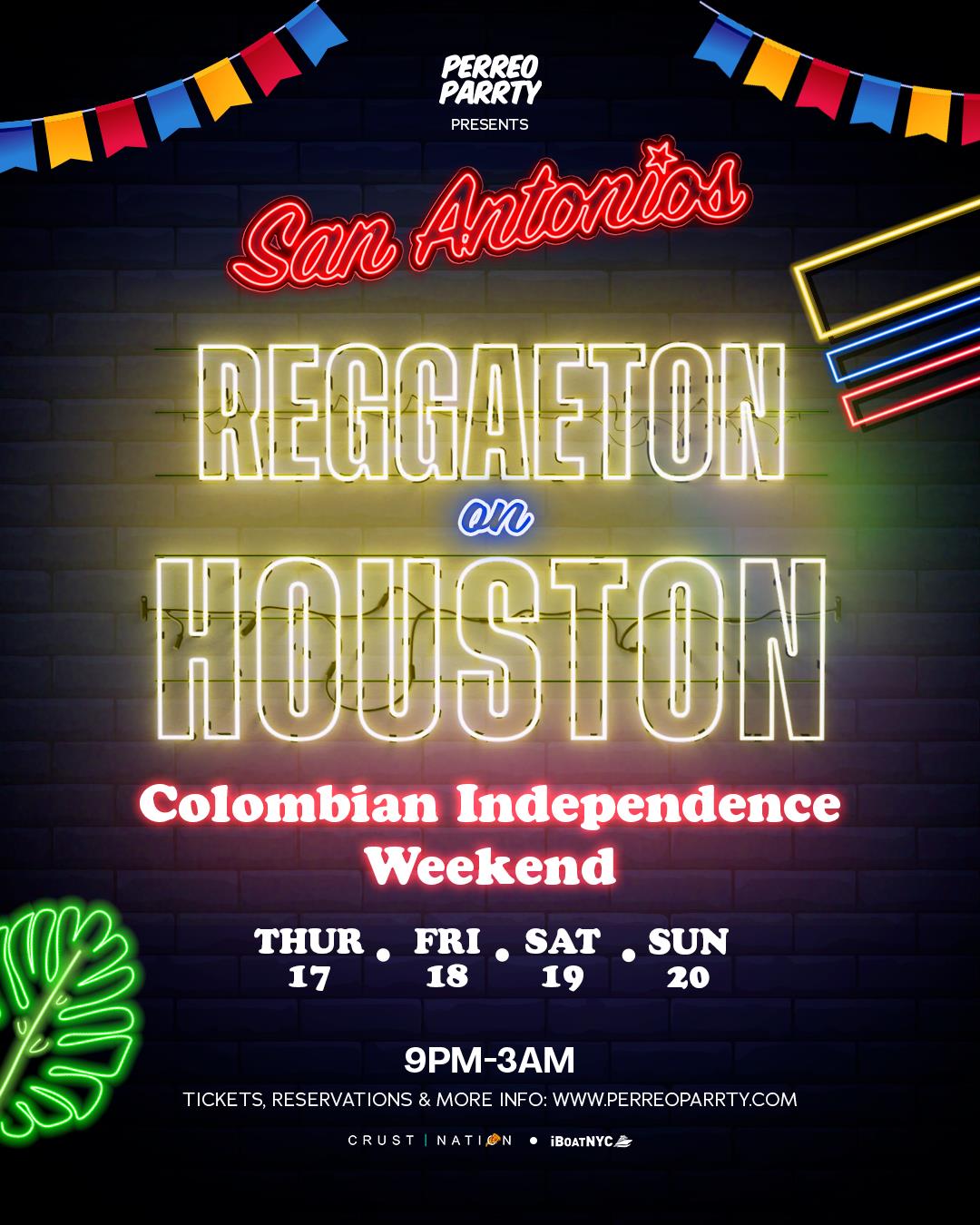Colombian Independence Reggaeton on Houston