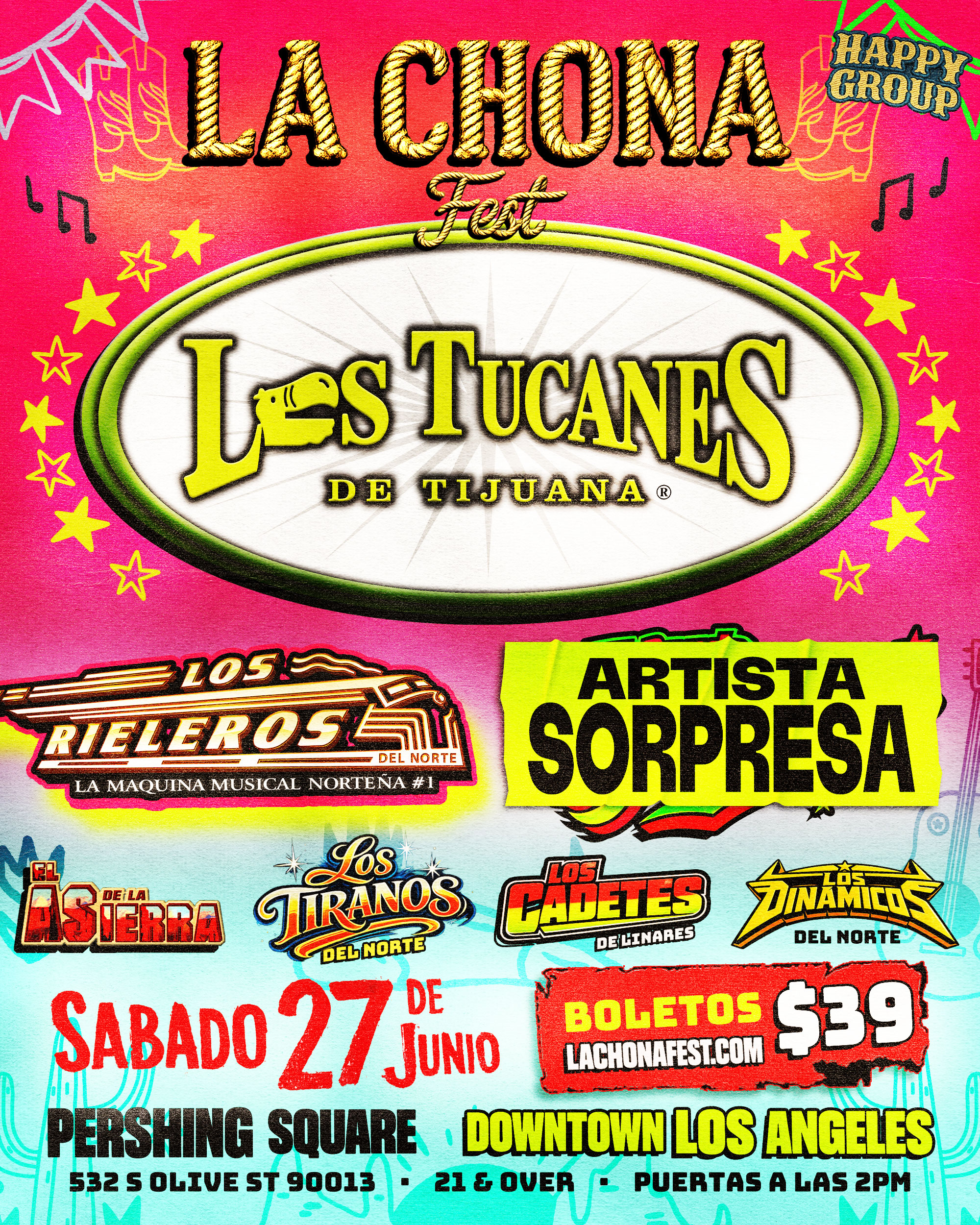 LA CHONA FEST: Los Tucanes, Los Rieleros, Los Tiranos y mas!
