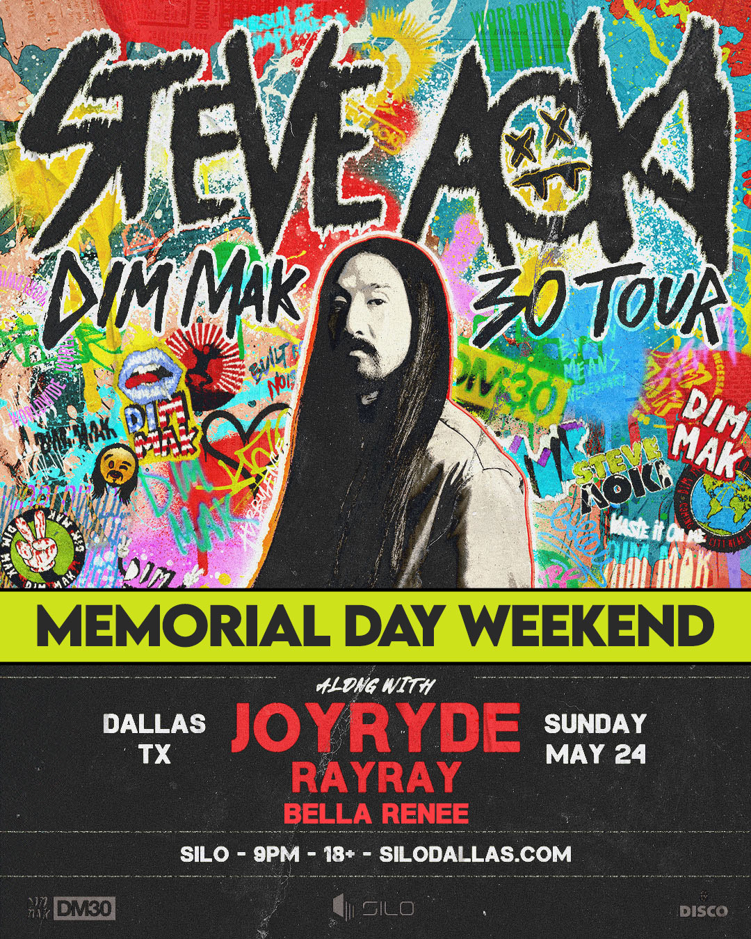 STEVE AOKI &ndash; DIM MAK 30 TO - DALLAS
