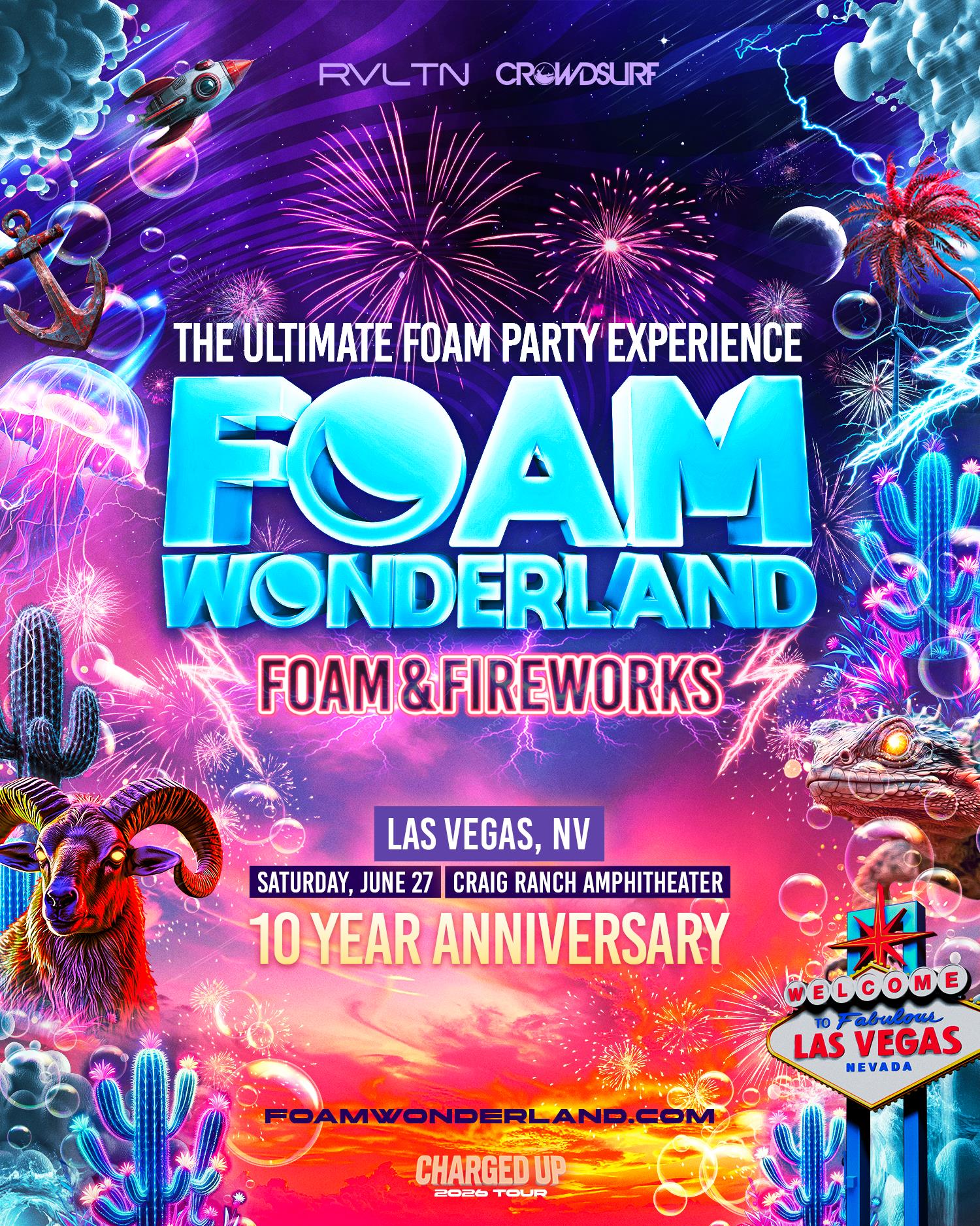 Foam Wonderland Las Vegas: Foam & Fireworks 2026