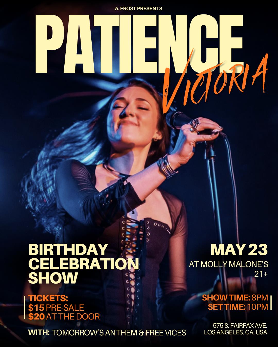 Patience Victoria, Free Vices, Tomorrow's Anthem, SpaceBunz