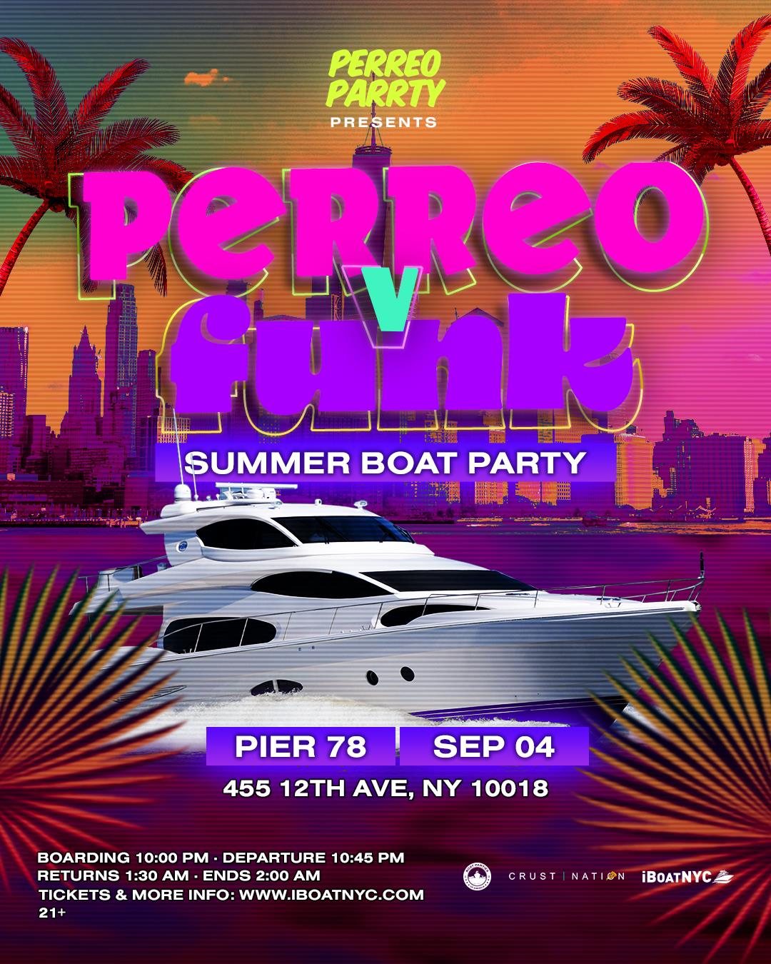 PERREO vs FUNK - Labor Day Brazil Boat Party Yacht Cruise