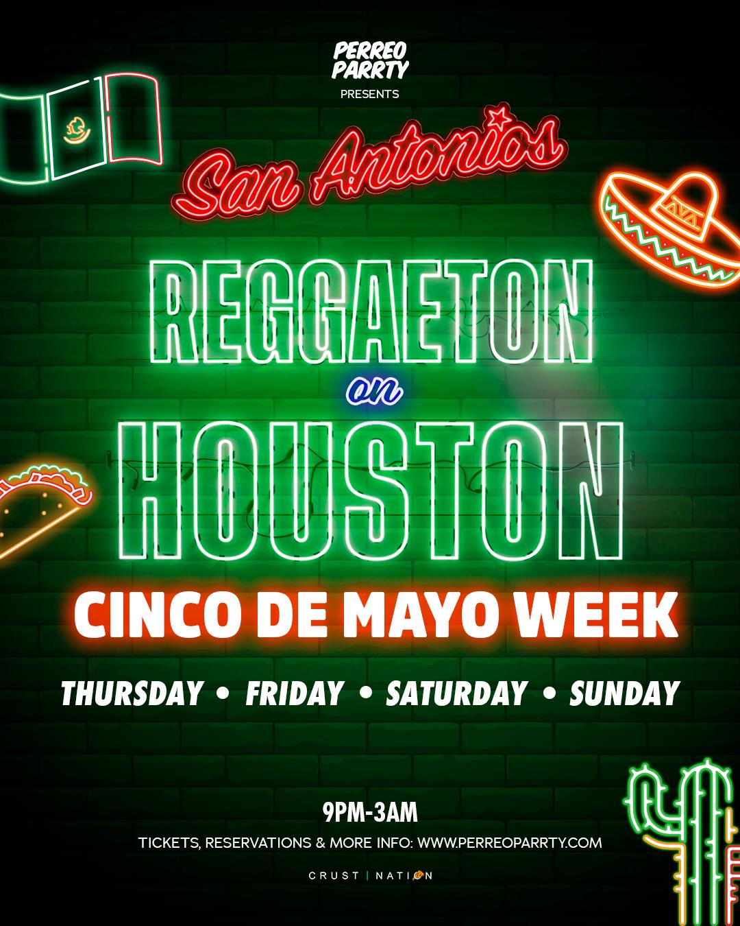 Cinco De Mayo Week Reggaeton on Houston - Latin & Reggaeton