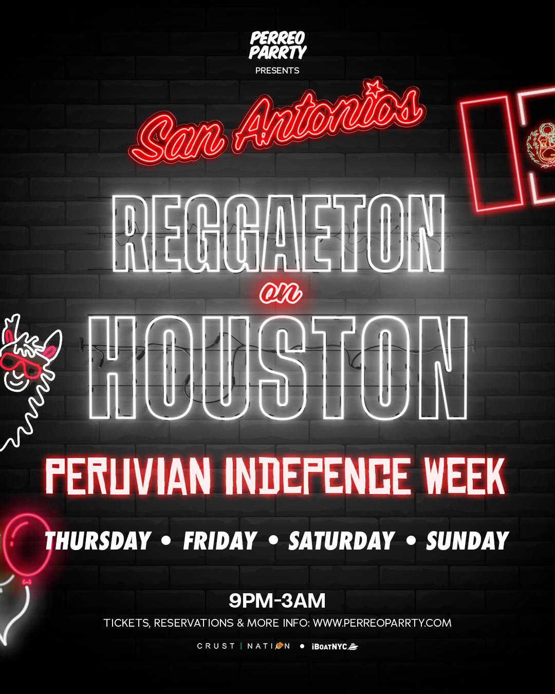 Peruvian Independence Week Reggaeton on Houston Perreo Party