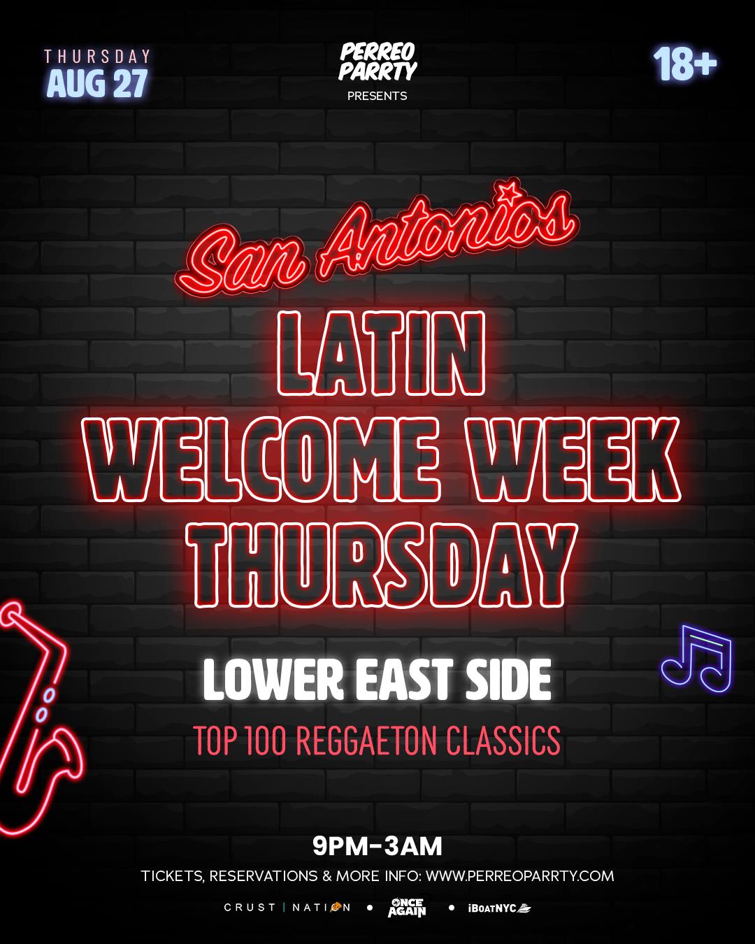 Latin Welcome Week Reggaeton on Houston -Perreo Party