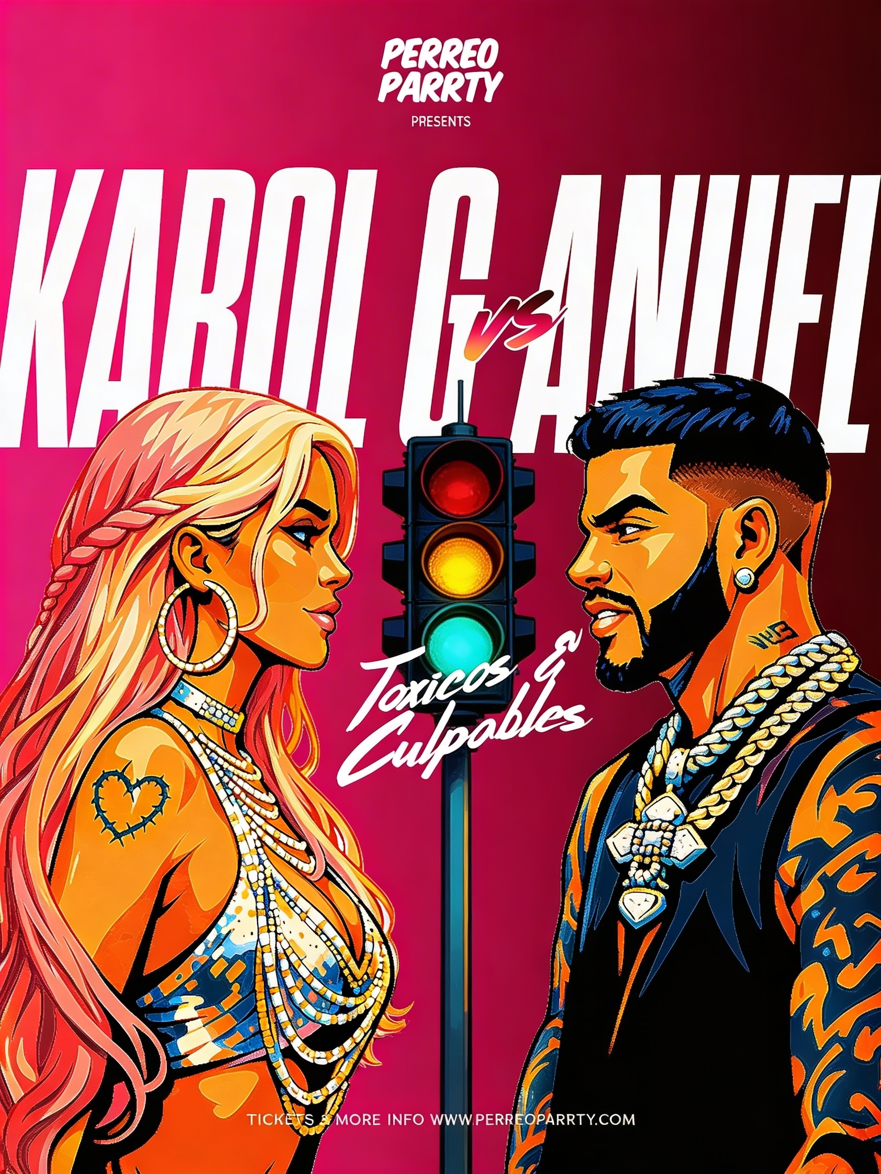 Karol G vs Anuel - Toxicos & Culpables Stop Light Party