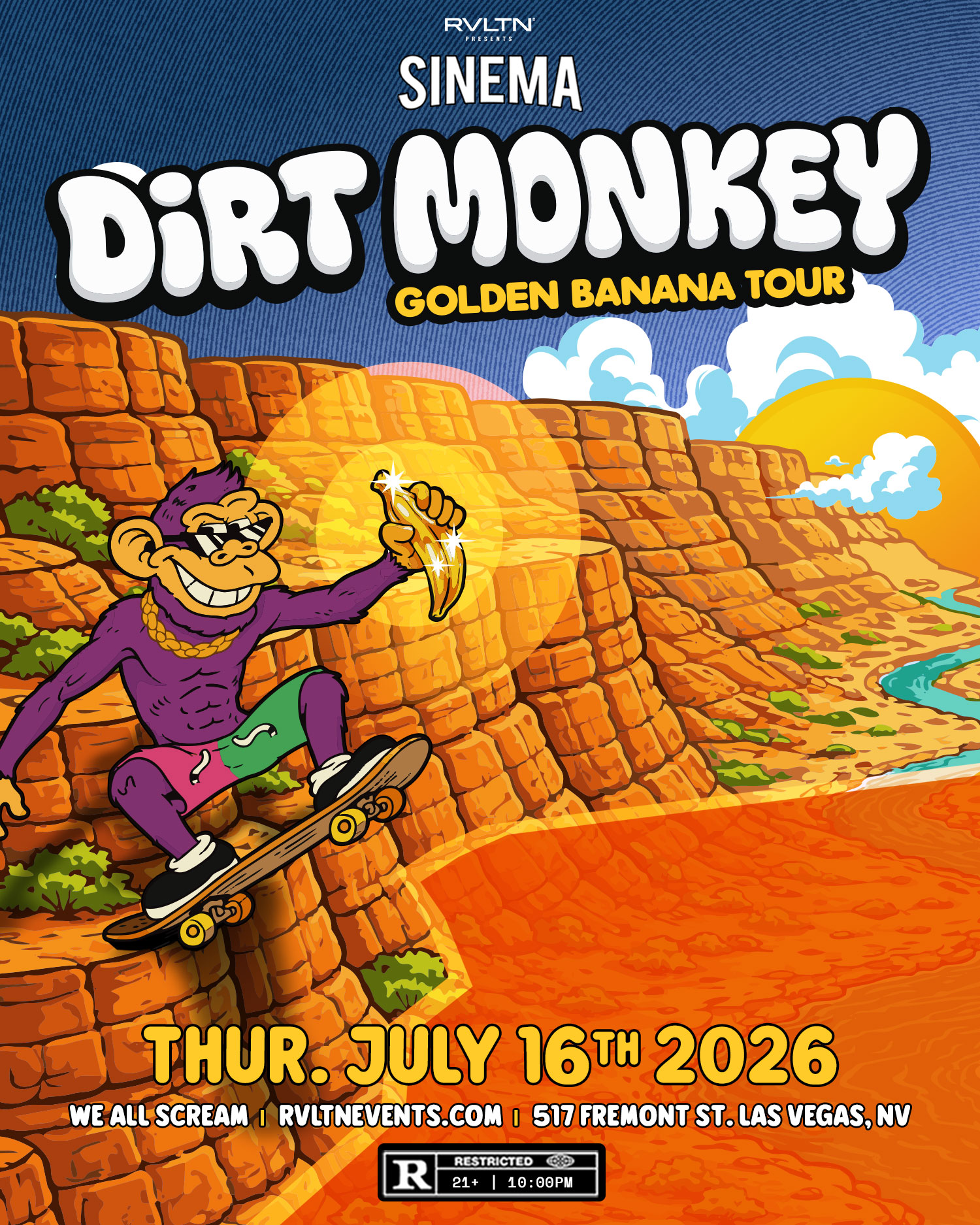 RVLTN Presents: SINEMA w/ DIRT MONKEY  + More! (21+)