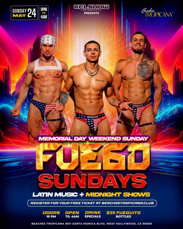 FUEGO Holiday Sunday til 4am!
