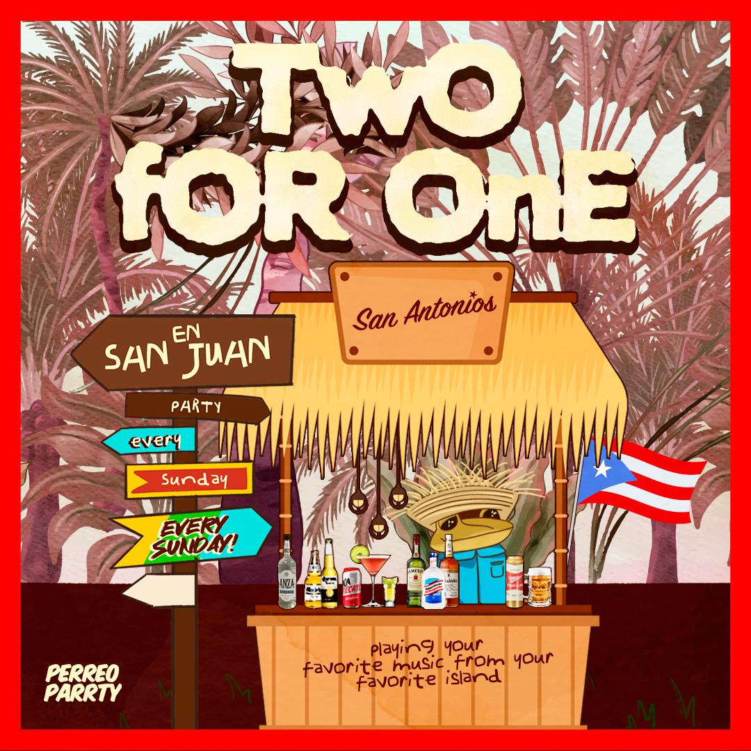 2-for-1 in San Juan - Latin Sunday Party @ San Antonios