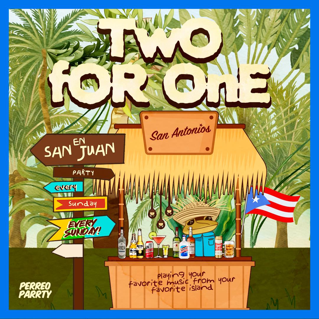 2-for-1 in San Juan - Latin Sunday Party @ San Antonios