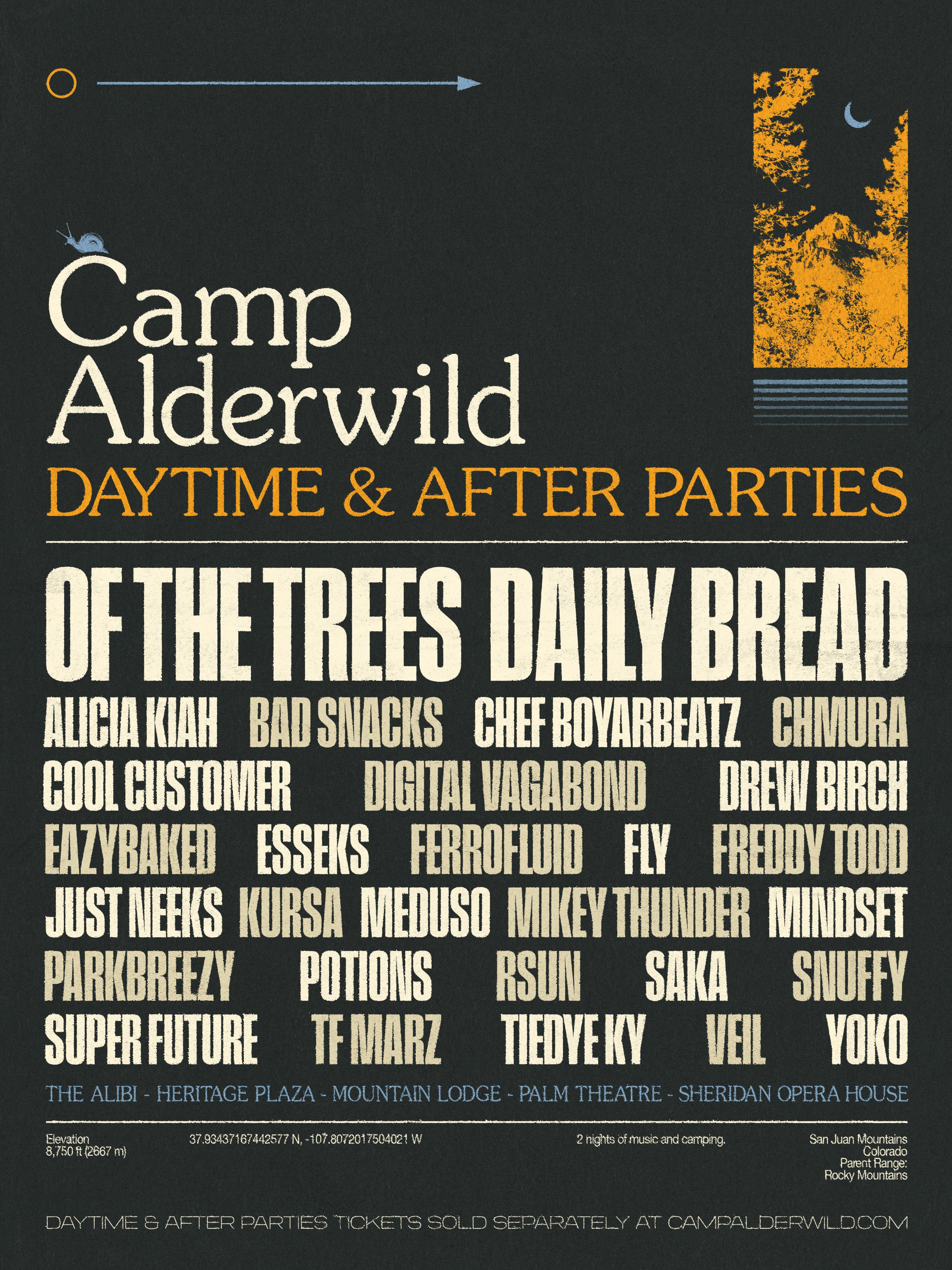 Camp Alderwild 2026 - After Parties & Pool Parties