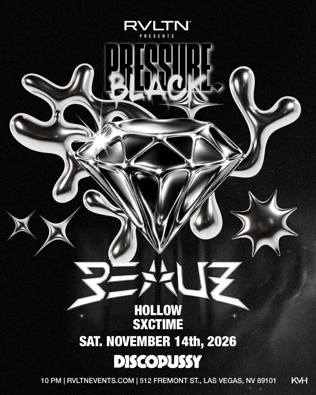 RVLTN Presents: PRESSURE w/ Beauz More! (21+)