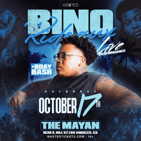 BINO RIDEAUX Live in Concert - Los Angeles, CA