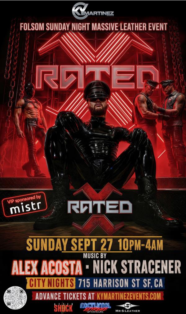 Rated X Folsom weekend Sunday night massive leather event