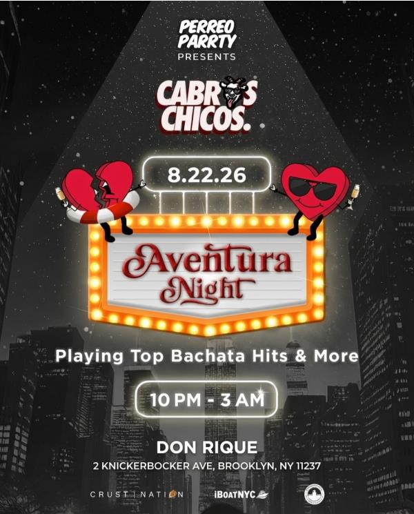 Cabros Chicos: Aventura Night | Latin  Dance Party In Brookl