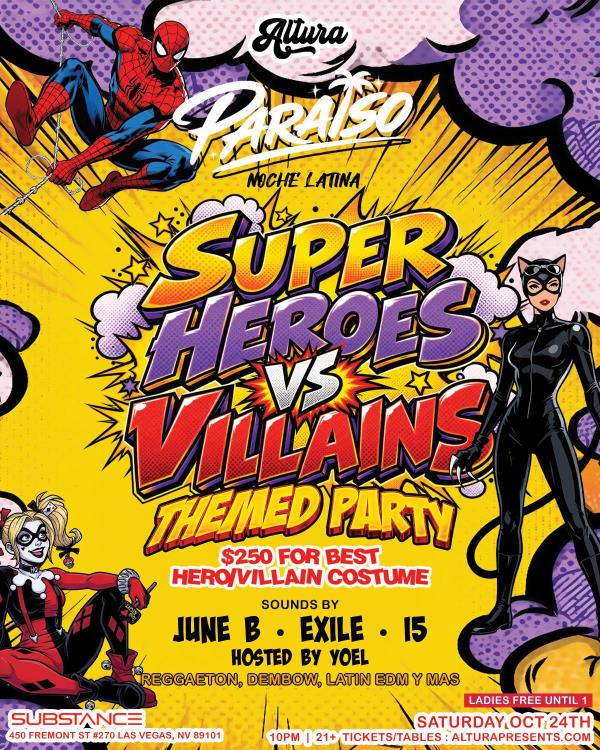 ALTURA Presents: SUPER HEROES vs VILLAINS (21+)