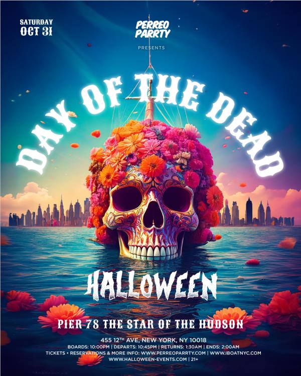 The Day of the Dead Halloween Latin & Reggaeton Boat Party N