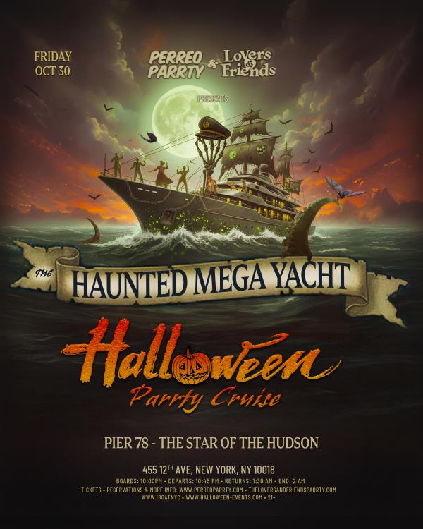 The Haunted Mega Yacht Halloween NYC Boat Party Cruise